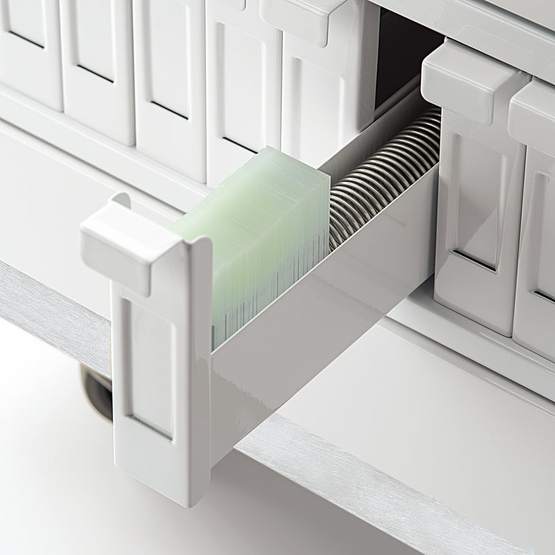 Microglass for slides - Stackable filing cabinet system for slides